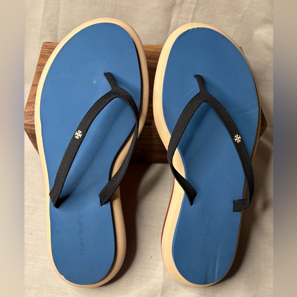 Tory Burch Layered Flip Flops
